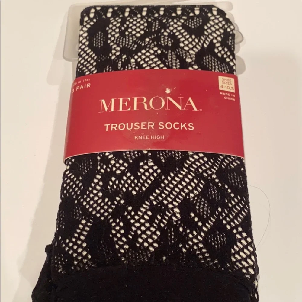 08:08 - Merona Fishnet/Lace Trouser Socks